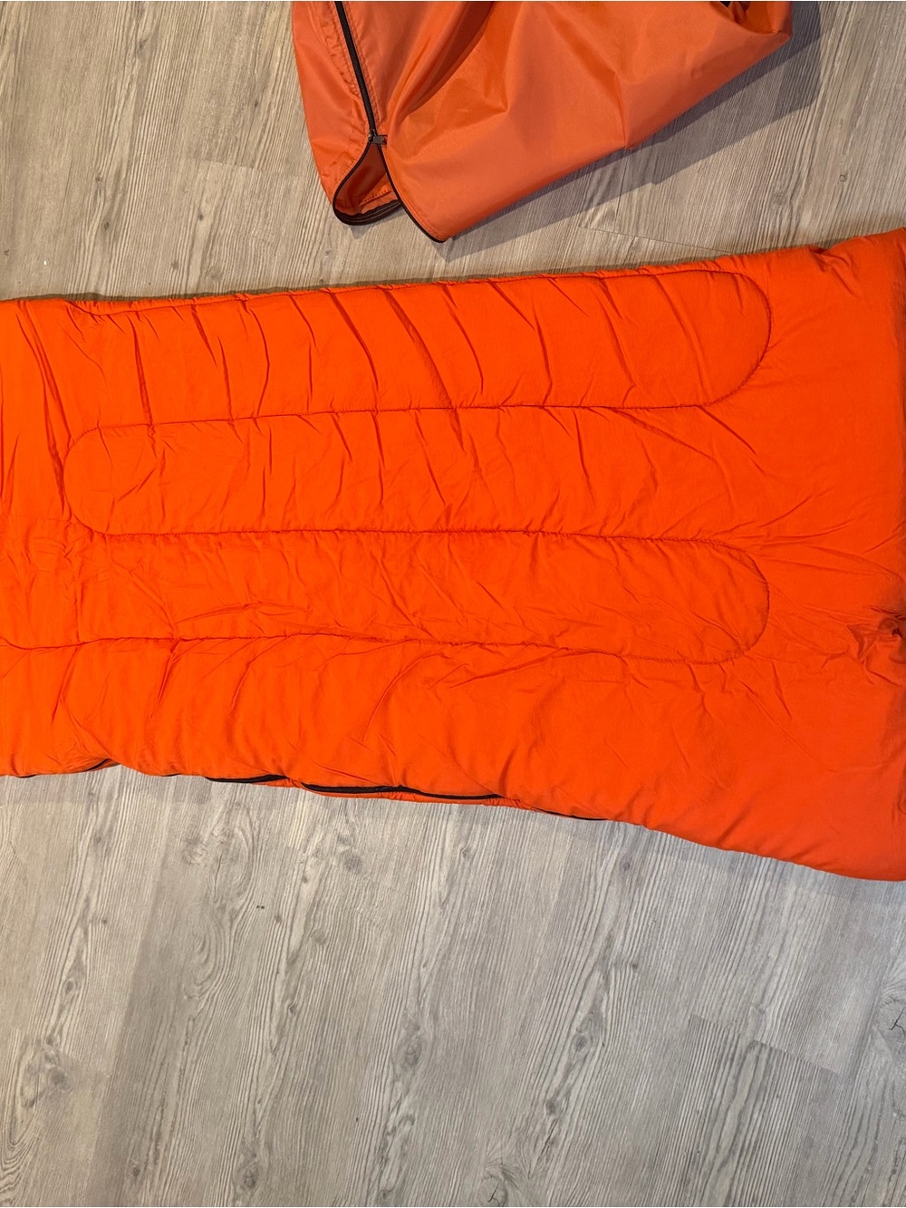 L.L. Bean Bright Orange Packable Sleeping Bag
